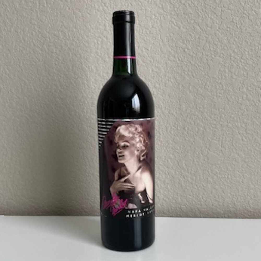 Collectible Marilyn Monroe Label Bottle 1991